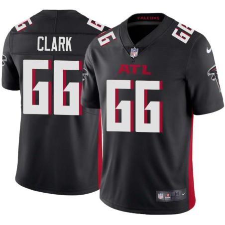 Falcons #66 Randy Clark Football Jersey -Black