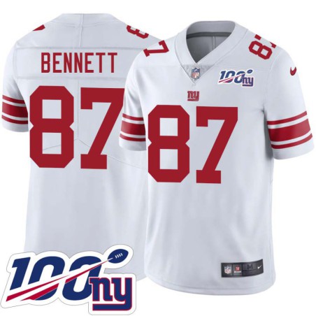 Giants #87 Lewis Bennett 2024 100 Year White Jersey