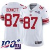 Giants #87 Lewis Bennett 2024 100 Year White Jersey