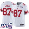 Giants #87 Howard Cross 2024 100 Year White Jersey