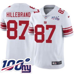 Giants #87 Jerry Hillebrand 2024 100 Year White Jersey