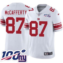 Giants #87 Don McCafferty 2024 100 Year White Jersey