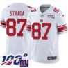 Giants #87 John Strada 2024 100 Year White Jersey