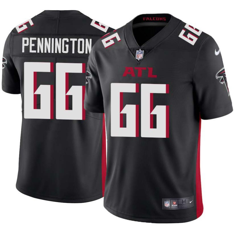 Falcons #66 Terrance Pennington Football Jersey -Black