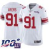 Giants #91 Robert Ayers 2024 100 Year White Jersey