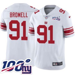 Giants #91 Lorenzo Bromell 2024 100 Year White Jersey