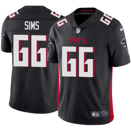 Falcons #66 Joe Sims Football Jersey -Black