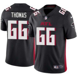 Falcons #66 Chuck Thomas Football Jersey -Black