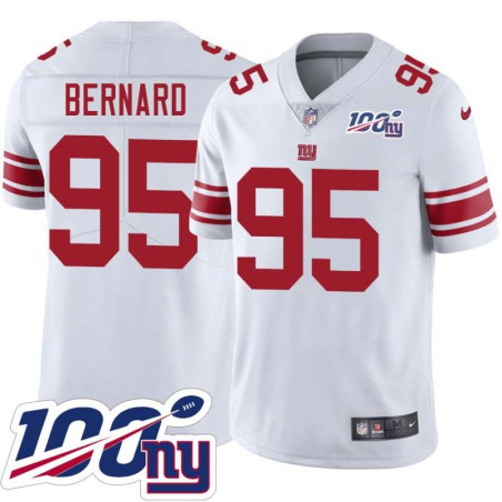 Giants #95 Rocky Bernard 2024 100 Year White Jersey