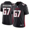 Falcons #67 Rob Bruggeman Football Jersey -Black