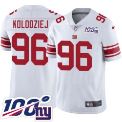 Giants #96 Ross Kolodziej 2024 100 Year White Jersey