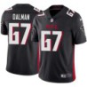 Falcons #67 Drew Dalman Football Jersey -Black