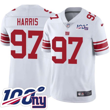 Giants #97 Robert Harris 2024 100 Year White Jersey