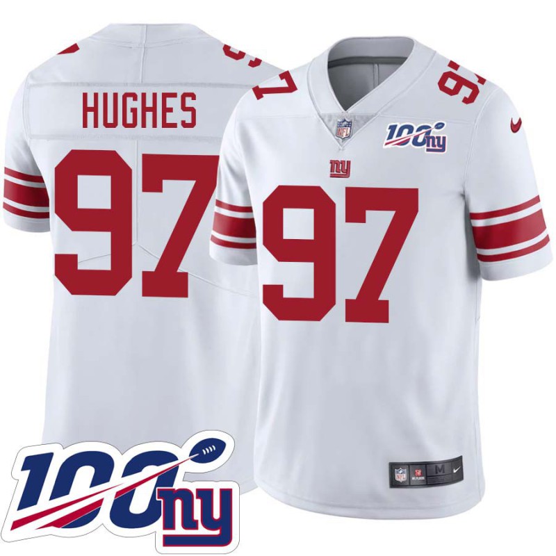 Giants #97 Montori Hughes 2024 100 Year White Jersey