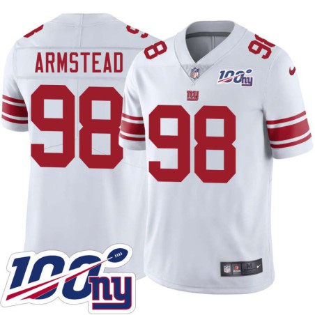 Giants #98 Jessie Armstead 2024 100 Year White Jersey