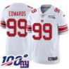 Giants #99 Mario Edwards 2024 100 Year White Jersey