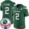 Jets #2 Billy Atkins 1984 Throwback Green Jersey