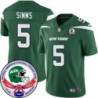 Jets #5 Matt Simms 1984 Throwback Green Jersey