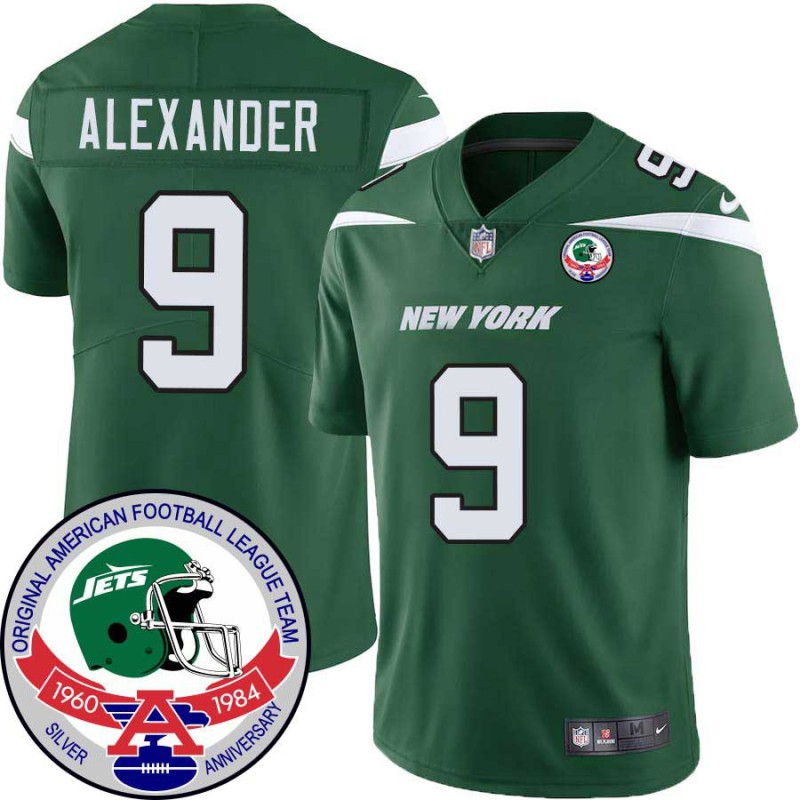 Jets #9 Kwon Alexander 1984 Throwback Green Jersey