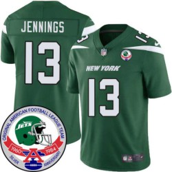 Jets #13 Dave Jennings 1984 Throwback Green Jersey