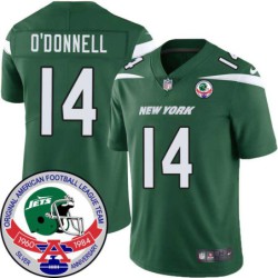 Jets #14 Neil O'Donnell 1984 Throwback Green Jersey