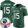 Jets #15 Dick Jamieson 1984 Throwback Green Jersey