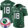 Jets #18 Harry Williams 1984 Throwback Green Jersey