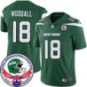 Jets #18 Al Woodall 1984 Throwback Green Jersey