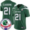 Jets #21 Morris Claiborne 1984 Throwback Green Jersey