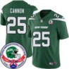 Jets #25 Trenton Cannon 1984 Throwback Green Jersey