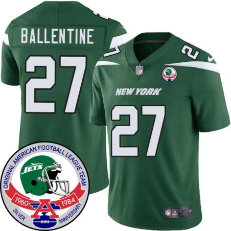 Jets #27 Corey Ballentine 1984 Throwback Green Jersey