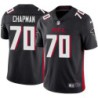 Falcons #70 Mike Chapman Football Jersey -Black