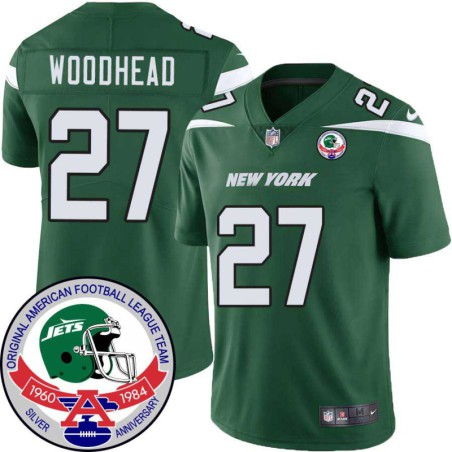 Jets #27 Danny Woodhead 1984 Throwback Green Jersey