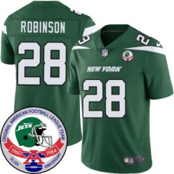 Jets #28 Jerry Robinson 1984 Throwback Green Jersey