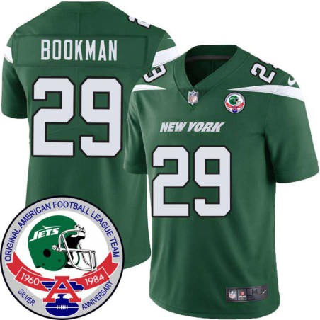 Jets #29 Johnny Bookman 1984 Throwback Green Jersey