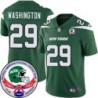 Jets #29 Leon Washington 1984 Throwback Green Jersey