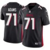 Falcons #71 Scott Adams Football Jersey -Black