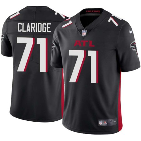 Falcons #71 Travis Claridge Football Jersey -Black