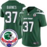 Jets #37 Darian Barnes 1984 Throwback Green Jersey