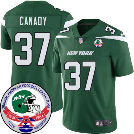 Jets #37 Maurice Canady 1984 Throwback Green Jersey