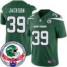 Jets #39 Bennett Jackson 1984 Throwback Green Jersey