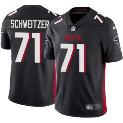 Falcons #71 Wes Schweitzer Football Jersey -Black