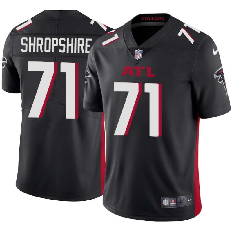 Falcons #71 Darrell Shropshire Football Jersey -Black