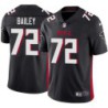 Falcons #72 Jim Bailey Football Jersey -Black