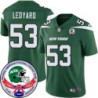 Jets #53 Courtney Ledyard 1984 Throwback Green Jersey