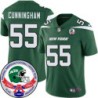 Jets #55 Jermaine Cunningham 1984 Throwback Green Jersey