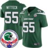 Jets #55 Mike Witteck 1984 Throwback Green Jersey