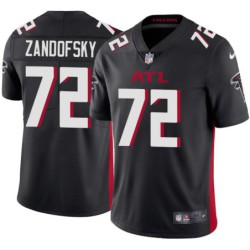 Falcons #72 Mike Zandofsky Football Jersey -Black