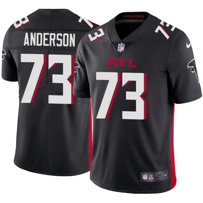 Falcons #73 Dunstan Anderson Football Jersey -Black