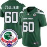 Jets #60 Dennis O'Sullivan 1984 Throwback Green Jersey